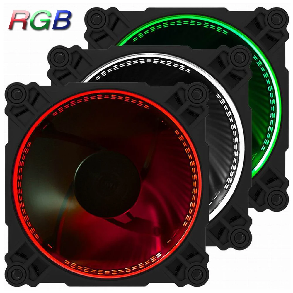 3 PCS Jonsbo 120mm FR-231 PC Case Cooler CPU Fan Radiator Cooling Fan Colorful 256 RGB LED 6PIN SATA for Intel AMD MOD Computer jonsbo cr 201 4 cpu 12cm heat pipe radiator side led fan