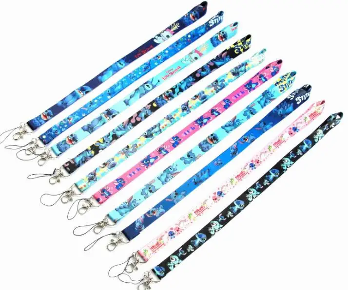 1 шт. Lilo & Stitch key lanyards id бейдж держатель брелоки ремешки для Мобильный телефон