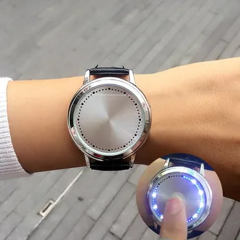 

Fashion Casual Men Women Watch Unique Personality Digital Wrist Touch Clock Men Unisex Sport Watch LED Watches reloj hombre