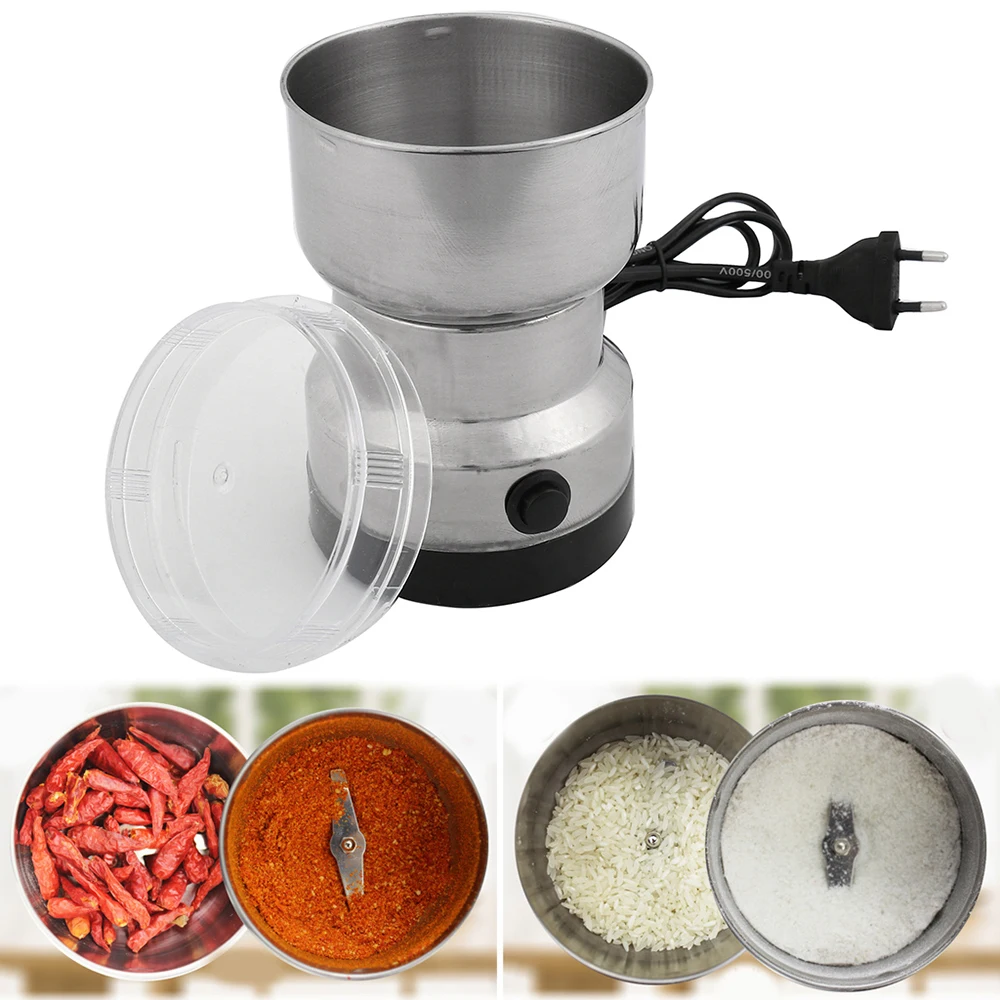 

Multi-functional Coffee Grinder Stainless Electric Herbs/Spices/Nuts/Grains/Coffee Bean EU Plug Cafe Grinding