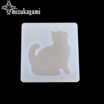 

UV Resin Jewelry Liquid Silicone Mold Cute Cat Animal Mold Resin Molds For DIY Pendant Charms Making Jewelry