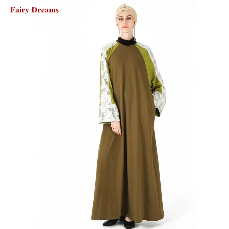 

Casual Muslim Dress Women Abaya Dubai Turkish Bangladesh Sequins Robe Tunic Kimono Jubah Middle East Arab Kaftan Islamic Clothes