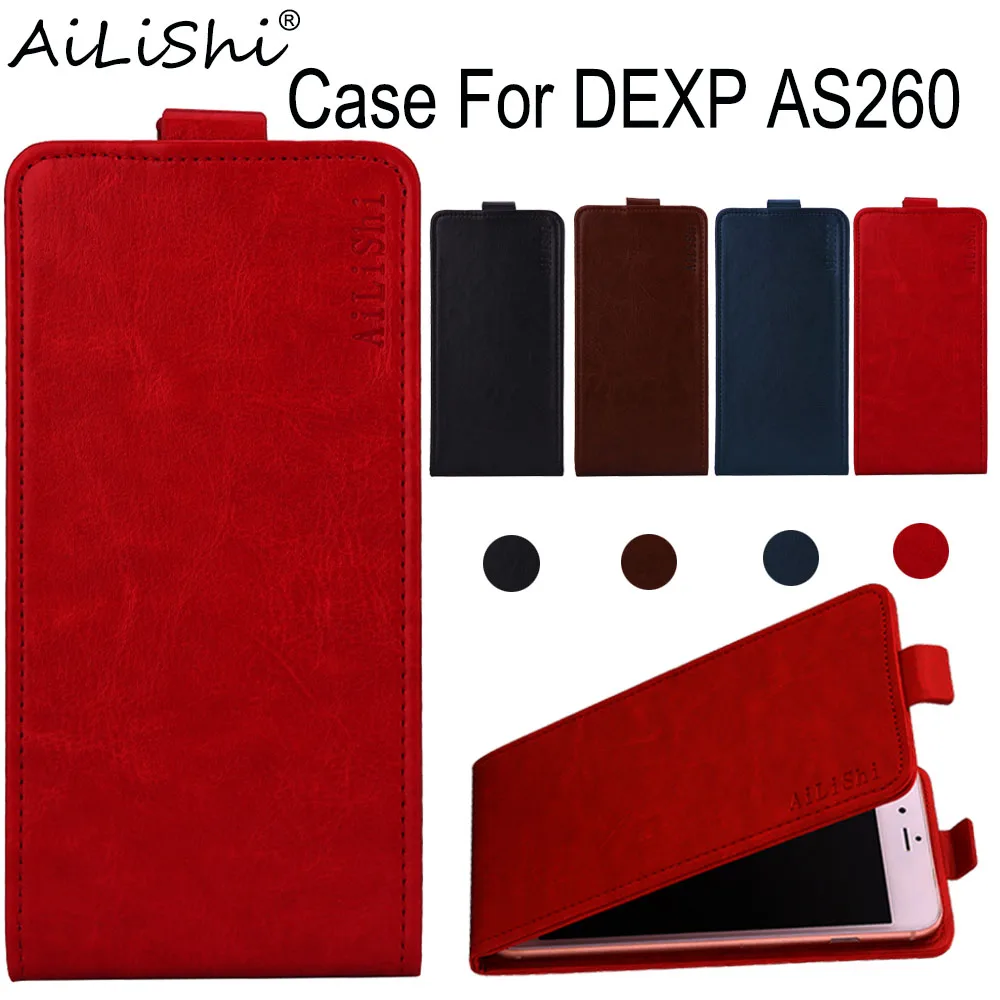 

AiLiShi Case For DEXP AS260 Luxury Flip Top Quality PU Leather Case AS260 DEXP Exclusive 100% Phone Protect Cover Skin+Tracking