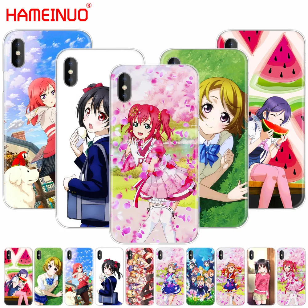 HAMEINUO чехол для сотового телефона с надписью Love live school idol diary iphone X 8 7 6 4 4s 5 SE 5c 6s
