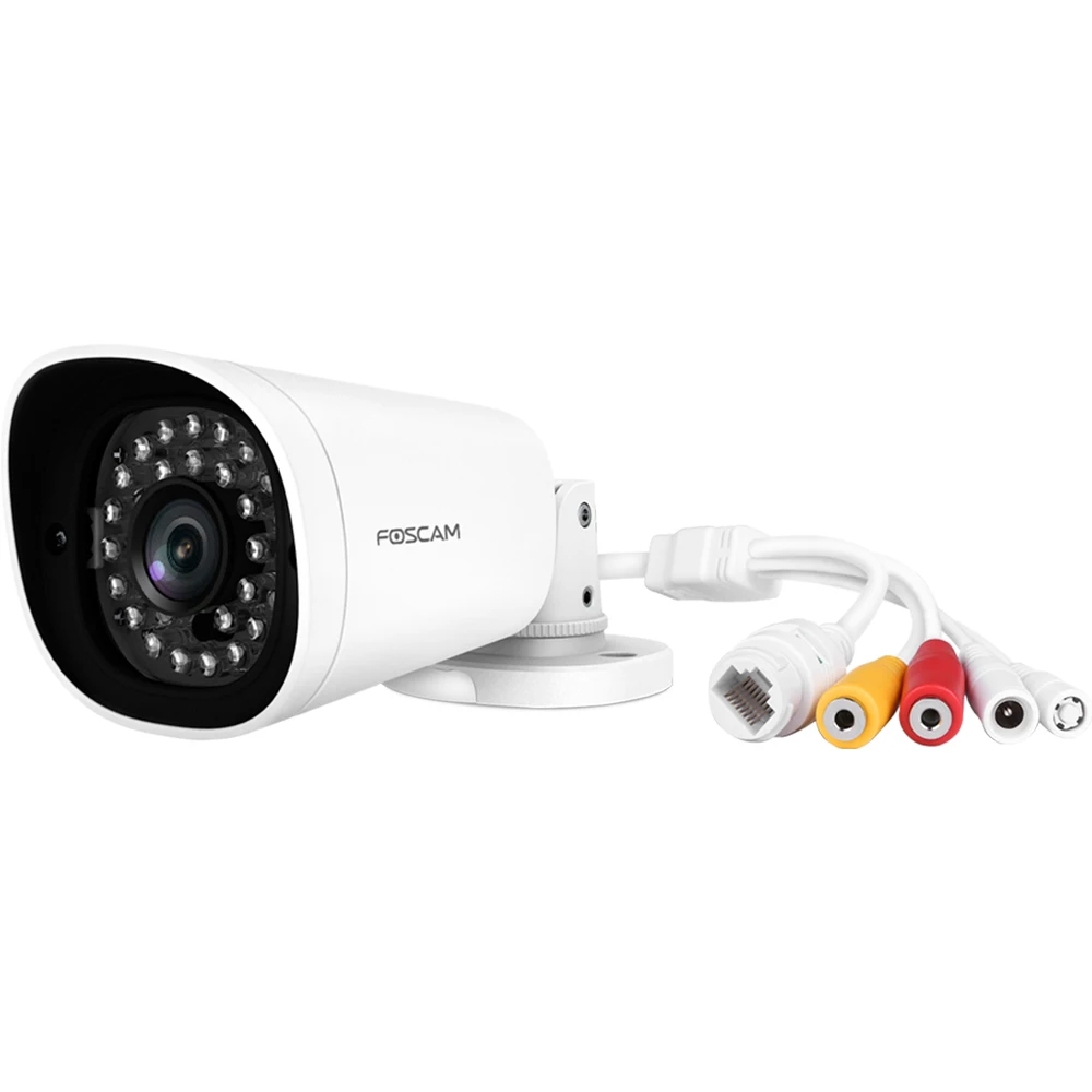  Foscam G4EP Super HD 4MP (1440P) PoE Outdoor IP Security Camera 8-Hour Free Cloud Storage Night Vis
