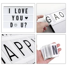 104 шт., кинематографический светильник, сменные буквы и цифры, знаки, черный для А4, светильник, буквенная коробка, знак, доска для сообщений, 65,4x35 мм(LE