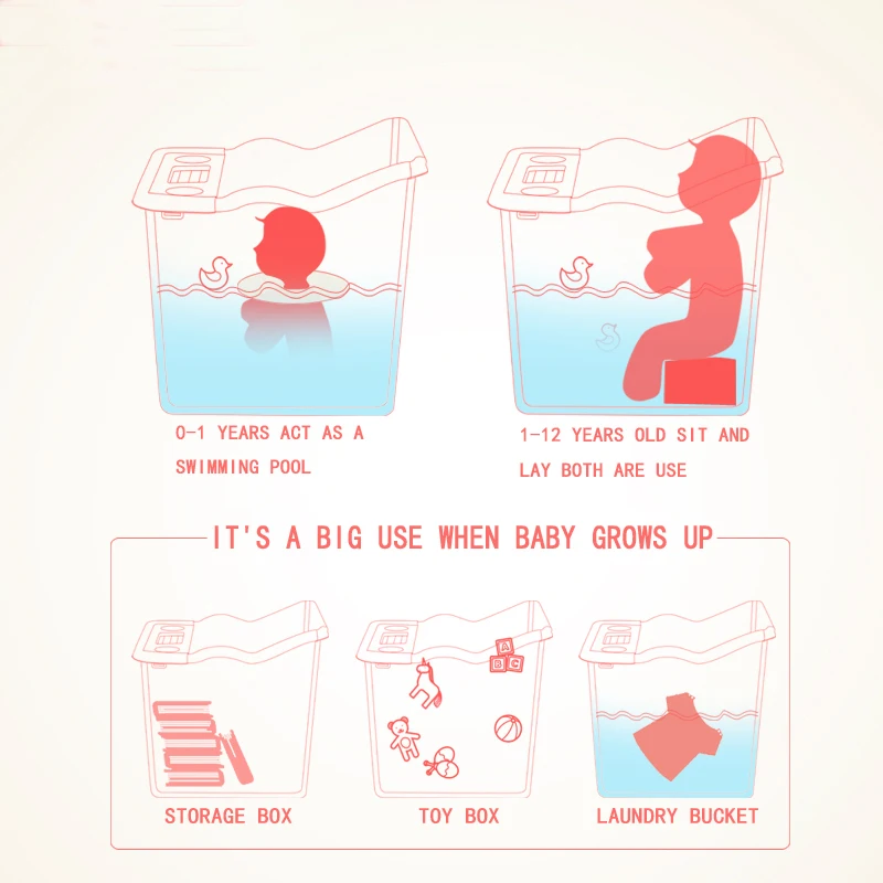 Large Size Foldable Babies Bath Tub With a Seat In the Shower Kids Bathtub Baby Girls&Boy Bath Seat Bath Barrels Large Size Foldable Babies Bath Tub With a Seat In the Shower Kids Bathtub Baby Girls&Boy Bath Seat Bath Barrels