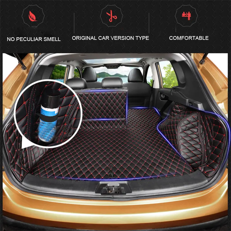 Для Nissan Qashqai J11 2017 2016 2015 2014 Пользовательские багажник автомобиля коврик крышка