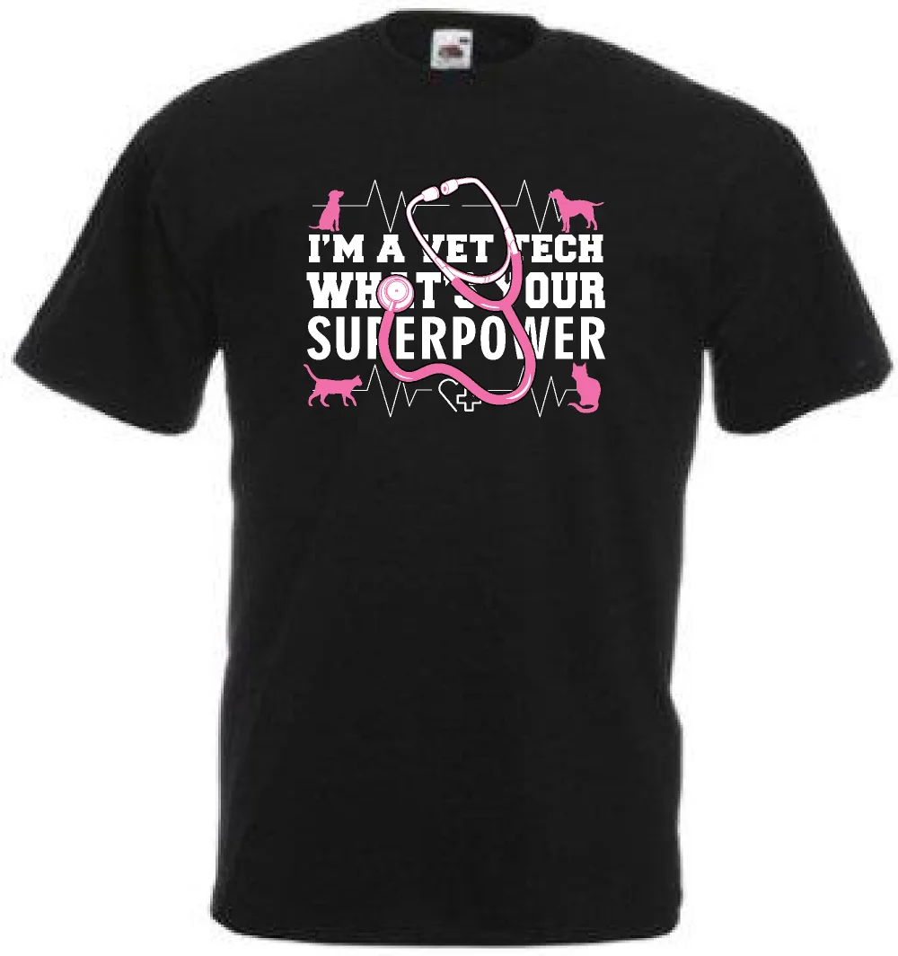 

Funny vet tech veterinary technician t shirt gift idea f56 Summer The New Fashion For Short Sleeve Cool Casual pride t shirt men