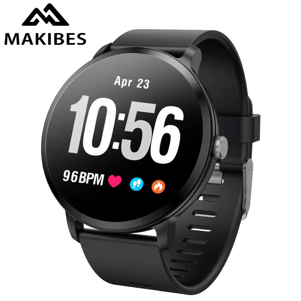 Najtaniej Makibes T4 inteligentny zegarek wodoodporny Bluetooth szkło hartowane opaska monitorująca aktywność fizyczną pulsometr męskie kobiety dla IOS Huawei