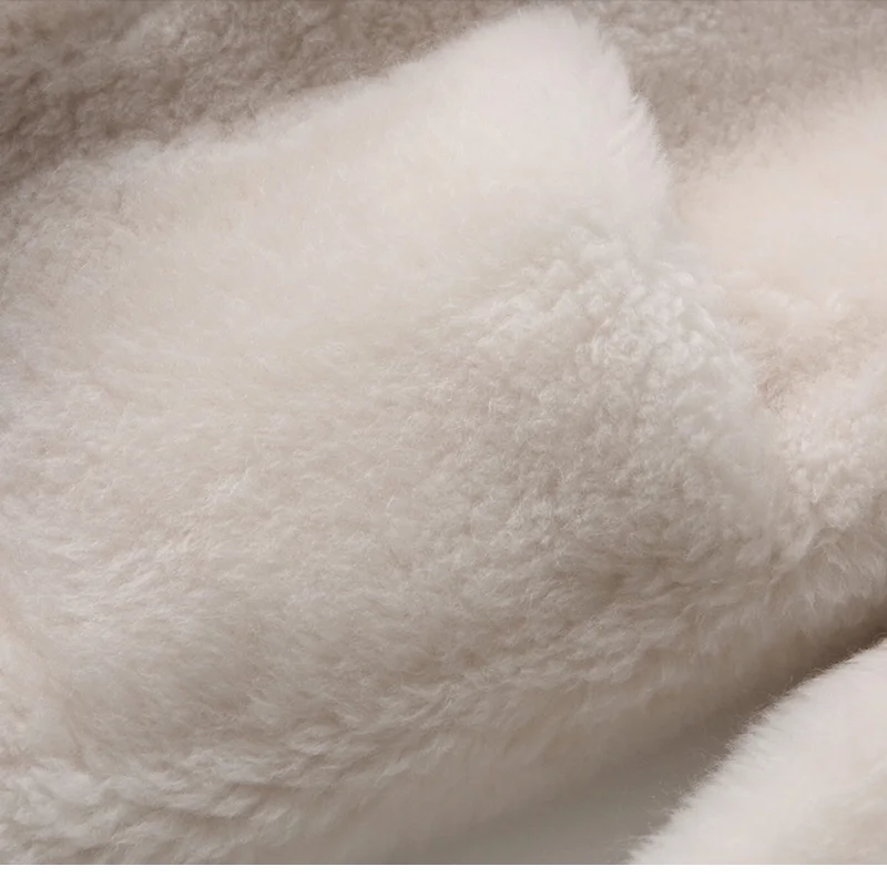 PUDI A17833 натуральное шерстяное меховое пальто, куртка, пальто, Женское зимнее теплое натуральное меховое пальто, искусственная кожа внутри кремового цвета