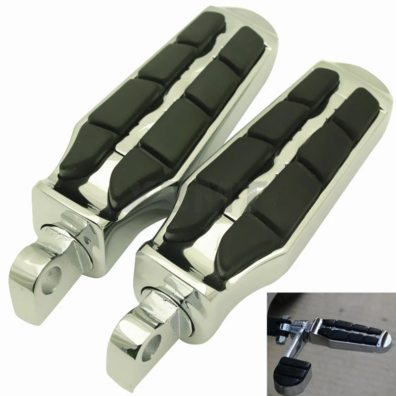 Motorcycle Chrome Passenger Rider Foot Peg Rests Footrest Footpegs For