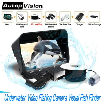 

4.3 inch LCD Monitor 2.0MP Lens Underwater Video Fishing Camera X3 6 LEDS IR Night Vision 30M Cable Visual Fish Finder System