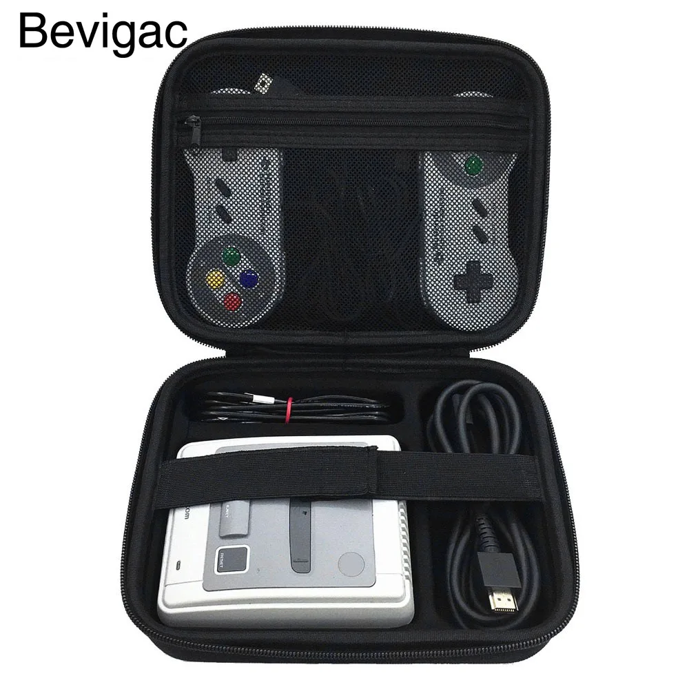 

Bevigac Hard Shell Protective Storage Travel Hand Bag Case for Nintendo SNES Classic Mini Super Famicom Console Controller Cable