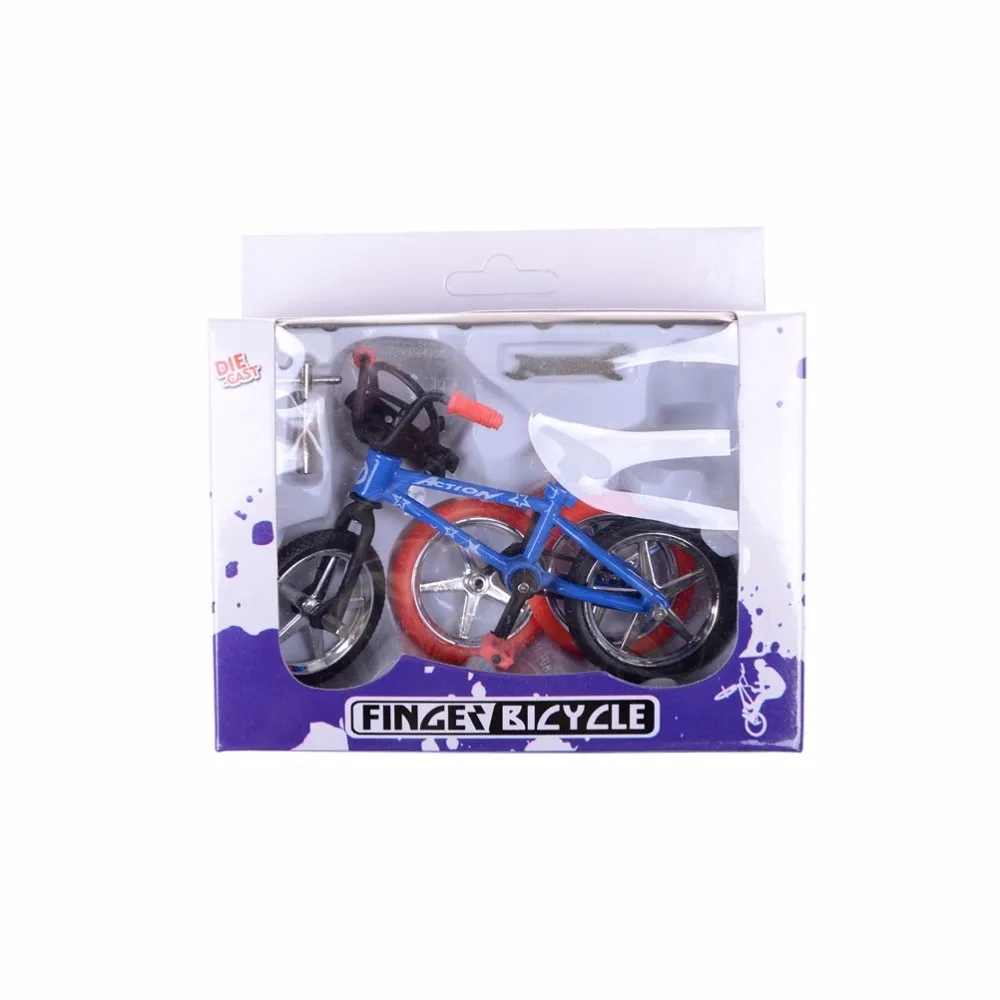Сплав мини Finger Bikes мальчик игрушка творческая игра BMX велосипед игрушки модель велосипед Фикси с запасными шинами инструменты подарок цвет Randmonly