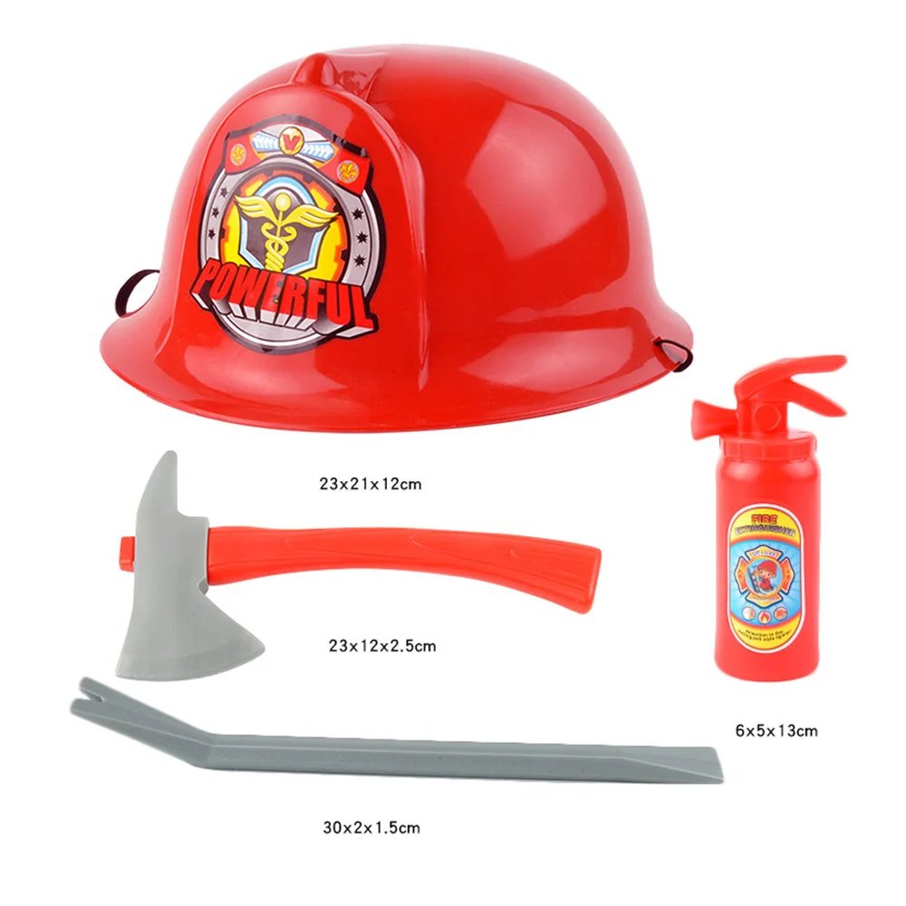 Детская забавная игрушка для ролевых игр, имитация огненного костюма, шляпа пожарных, инженерная игрушка для родителей и ребенка с шлемом, игрушки для занятий