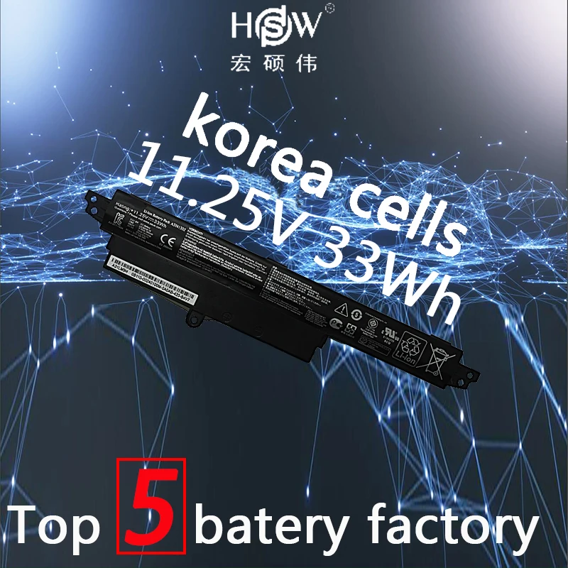 HSW 11.25V 33WH A31N1302 laptop Battery For ASUS VivoBook X200CA X200MA X200M X200LA F200CA 200CA 11.6\