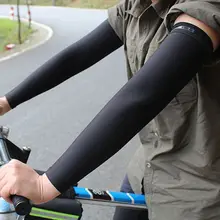 10 цветов, унисекс, лето защита от ультрафиолета, молочный шелк, охлаждающий руку, рукава, противоскользящие, защитные, для велоспорта, для бега, длинный Чехол, варежки