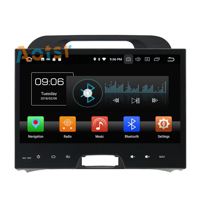 Sale IPS Screen Android 8.0 4+32G Car multimedia dvd player head unit For KIA Sportage 2013 2014 2015 GPS Navigation radio autostereo 8