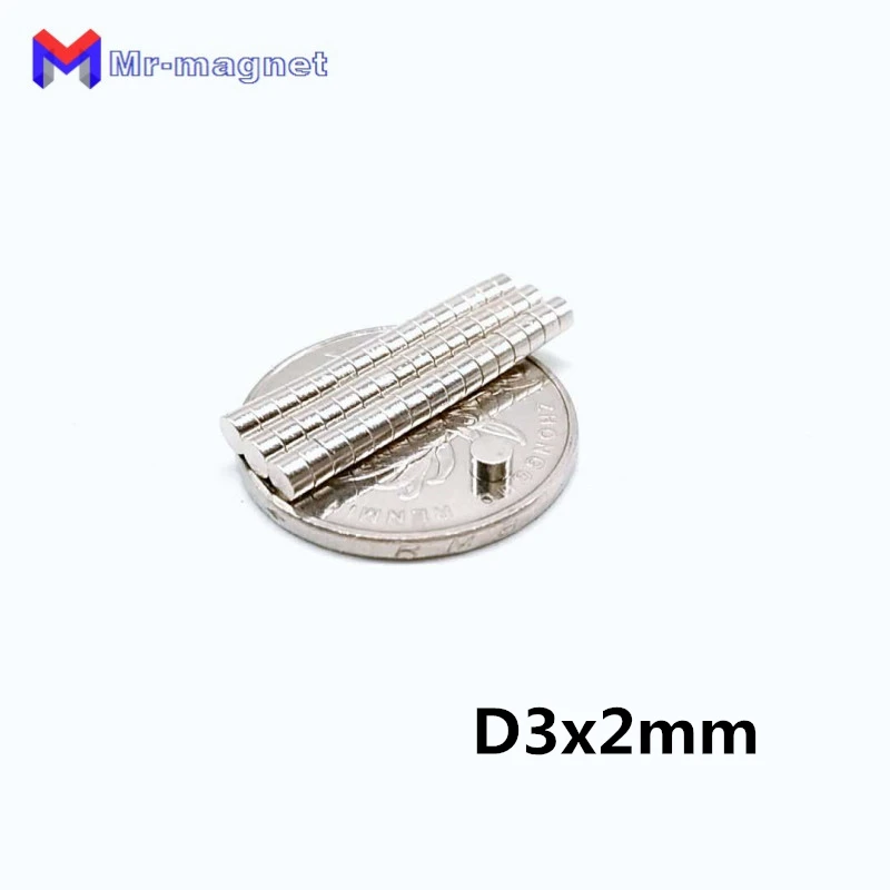 

3000pcs 3x2mm Jewelry DIY mini magnet 3x2 high-strength 3*2 magnet D3x2, neo Super strong neymium disc D3*2 magnets Dia 3*2mm