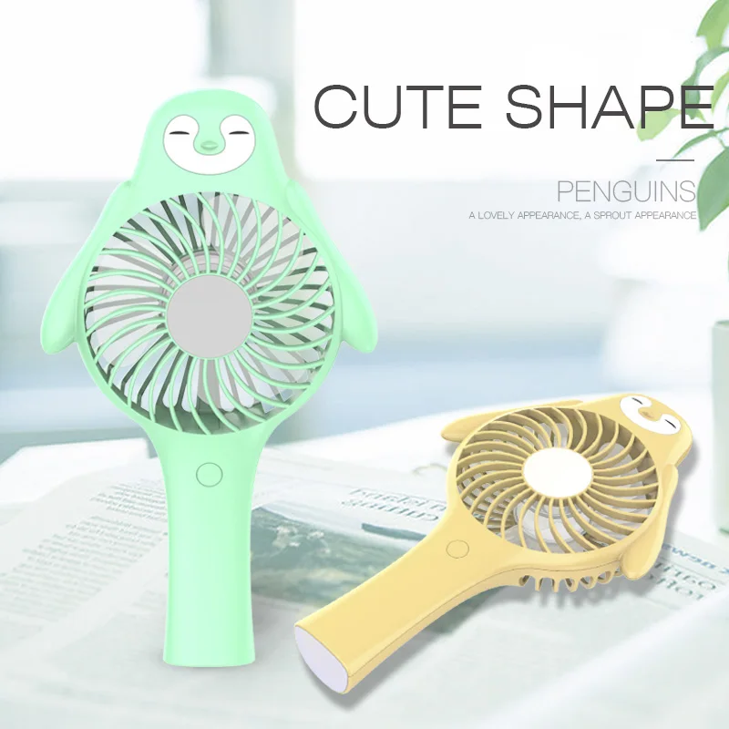 

2018 New Portable Rechargeable Fan Air Cooler Mini Operated Hand Held USB Battery Cute Fan Desk Fan Electric Fan with 3 blades