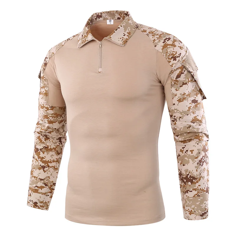 Новая тактическая Мужская рубашка CS стрельба камуфляж боевой Открытый быстросохнущая одежда для рыбалки Туризм обучение Кемпинг Охота Одежда