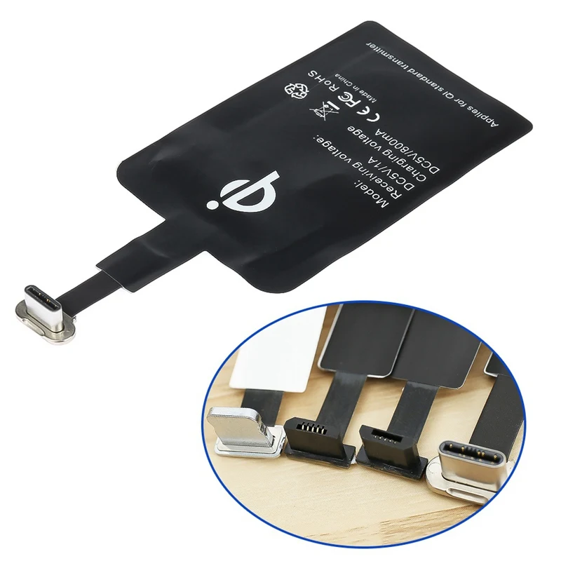 Беспроводной зарядный Модуль приемника Универсальный Android Qi Micro usb зарядка