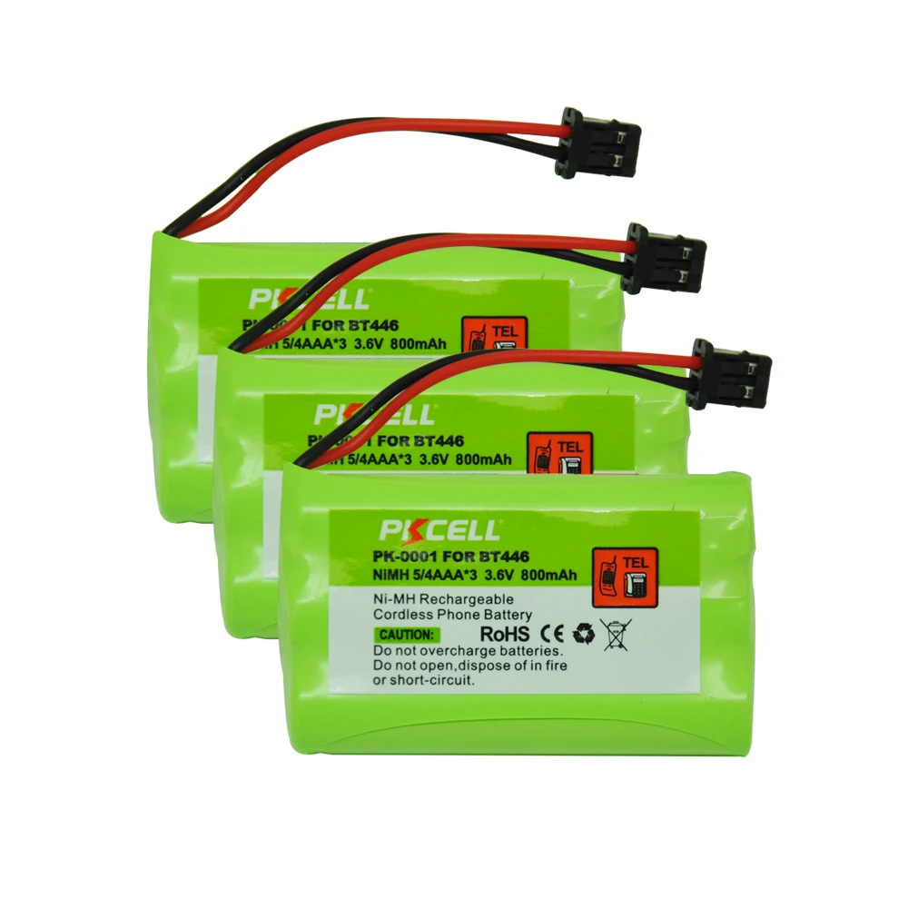 Buy 3x PKCELL 5/4 AAA*3 3.6V 800mAh Ni MH Rechargeable