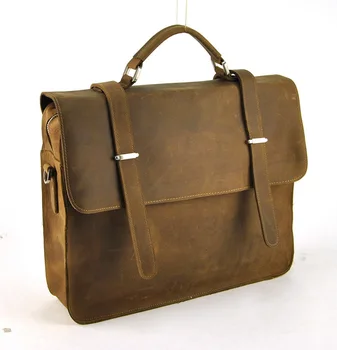 

Men Retro Genuine Leather Shoulder Bag Cross Body Satchel Laptop Vintage Top Handle Messenger Business Work Bag Classic Daily
