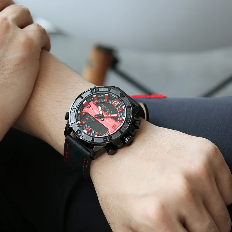 

Luxury Clock NAVIFORCE Men Brand Watch Fashion Digital Quartz Analog Watches Men Waterproof Sports Wristwatches Horloge Mannen