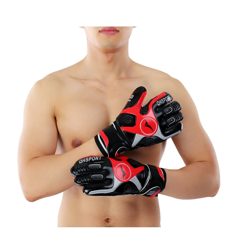 Профессиональные уплотненные латексные вратарские перчатки для футбола вратарь цель Хранитель пальцев противоскользящие перчатки