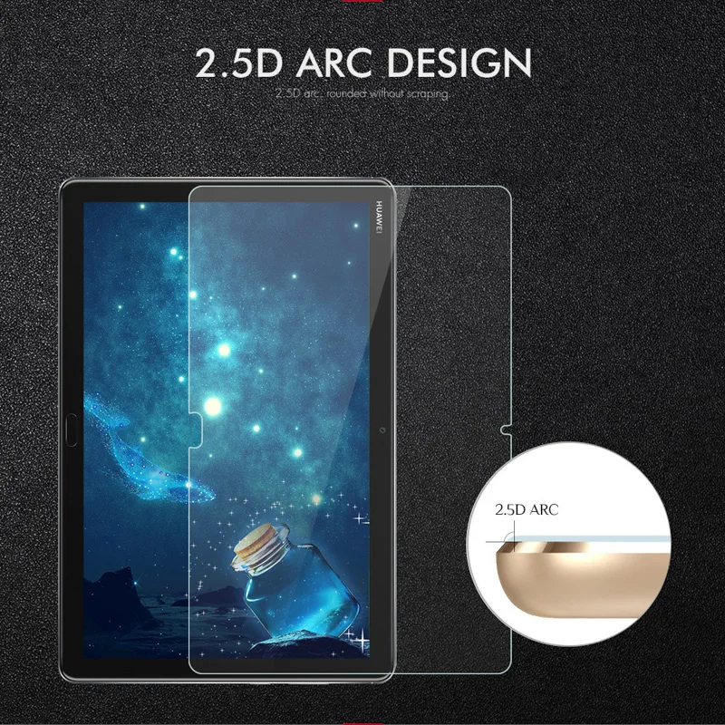 Закаленное стекло для Huawei MediaPad M5 lite BAH2 W19 L09 10 1 дюйма 9H пленка|Защитные экраны