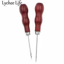 Lychee Life швейный пробойник отверстие крюк awl из нержавеющей стали для дерева иглы Ручное шитье для поделок Вязание Одежда Аксессуары