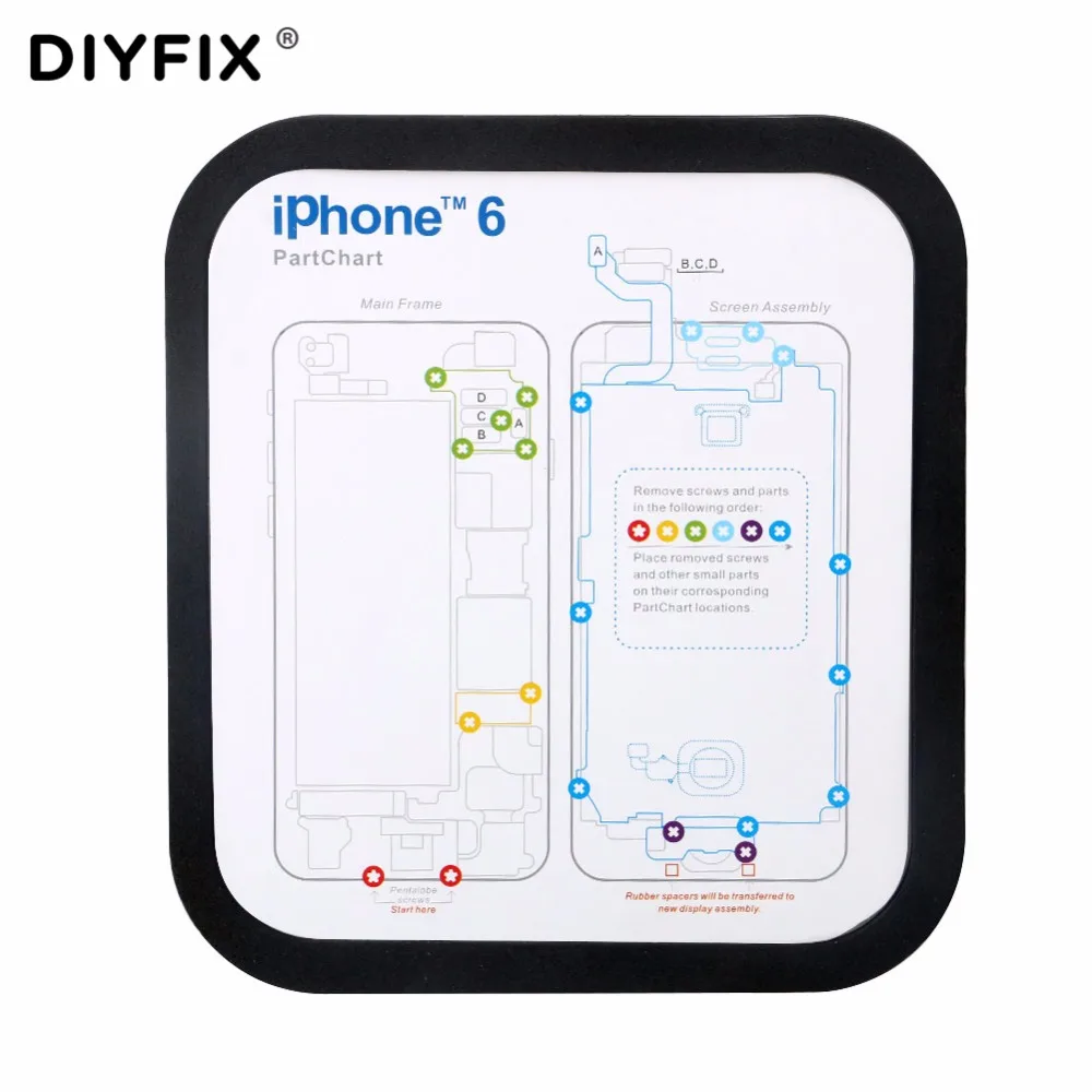 Набор инструментов DIYFIX для ремонта телефонов прибор с магнитным винтом коврик