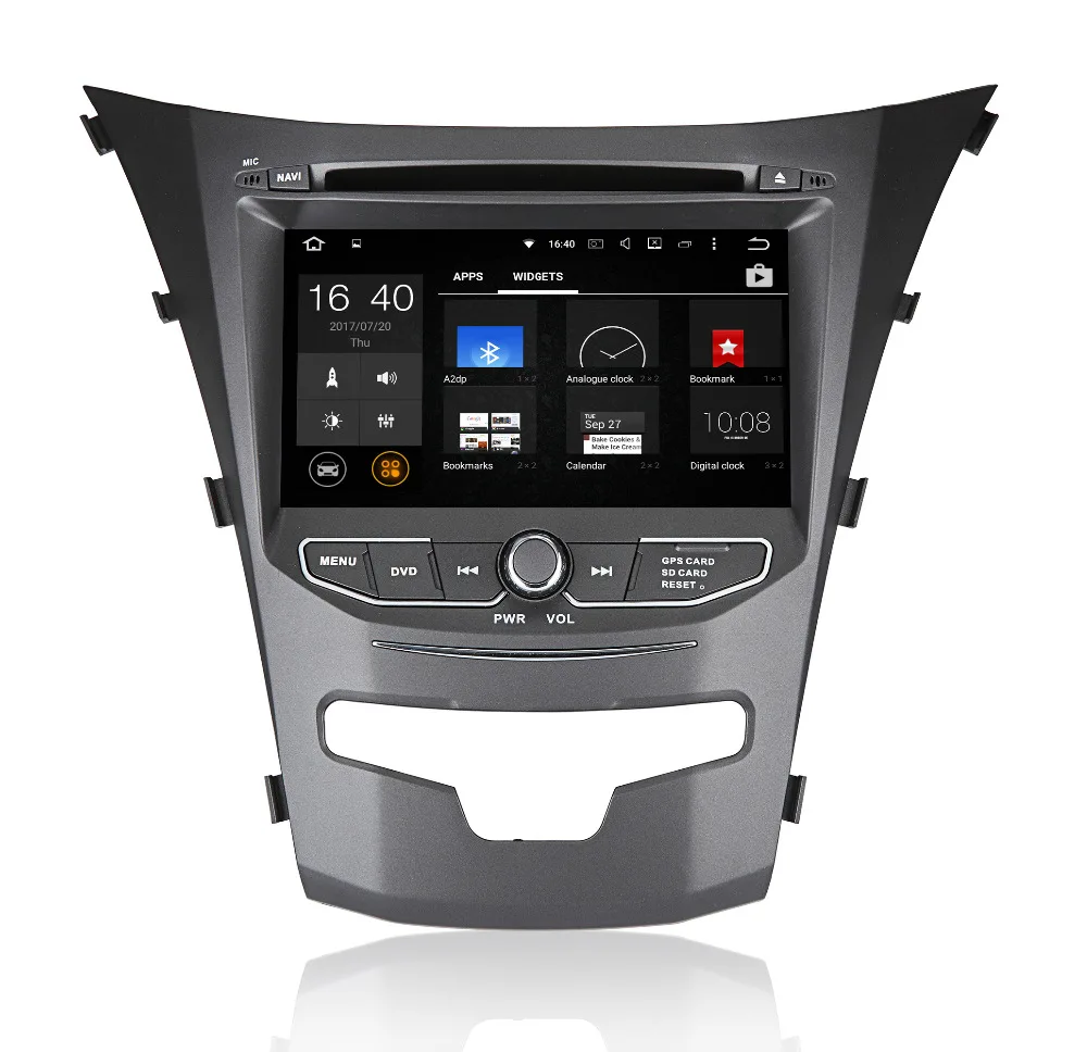 Perfect 2G RAM Octa Core Android 8.1 Car DVD GPS For Ssangyong Actyon Korando 2014 2015 Car Radio Stereo Car Video Audio Player Wifi 3G 7