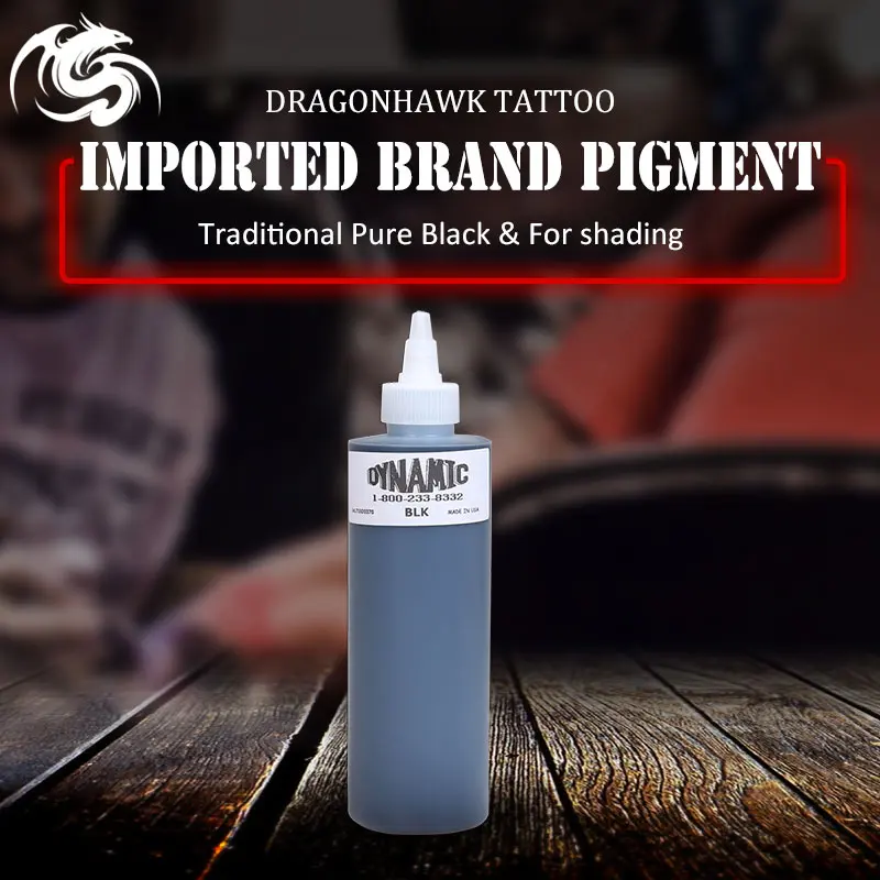 High Quality Dynamic Tattoo Ink for Tattoo Kit Black Colos 8OZ Tattoo