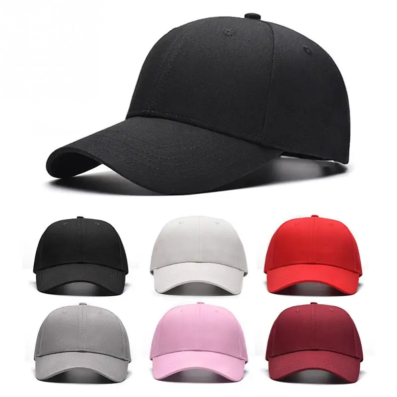 

Unisex Casual Solid Adjustable Baseball Caps Snapback hats for men baseball cap women men white baseball cap hat cap