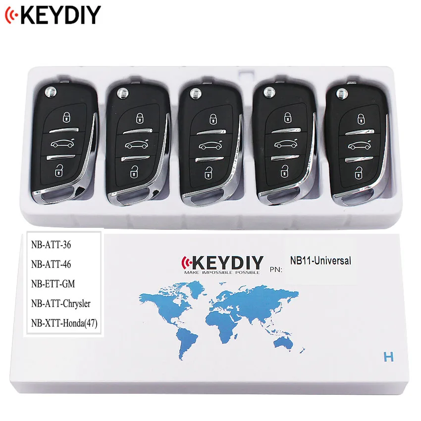 

5PCS, Multi-functional Universal Remote Key for KD900 KD900+ URG200 NB-Series , KEYDIY NB11 (all functions Chips in one Key)