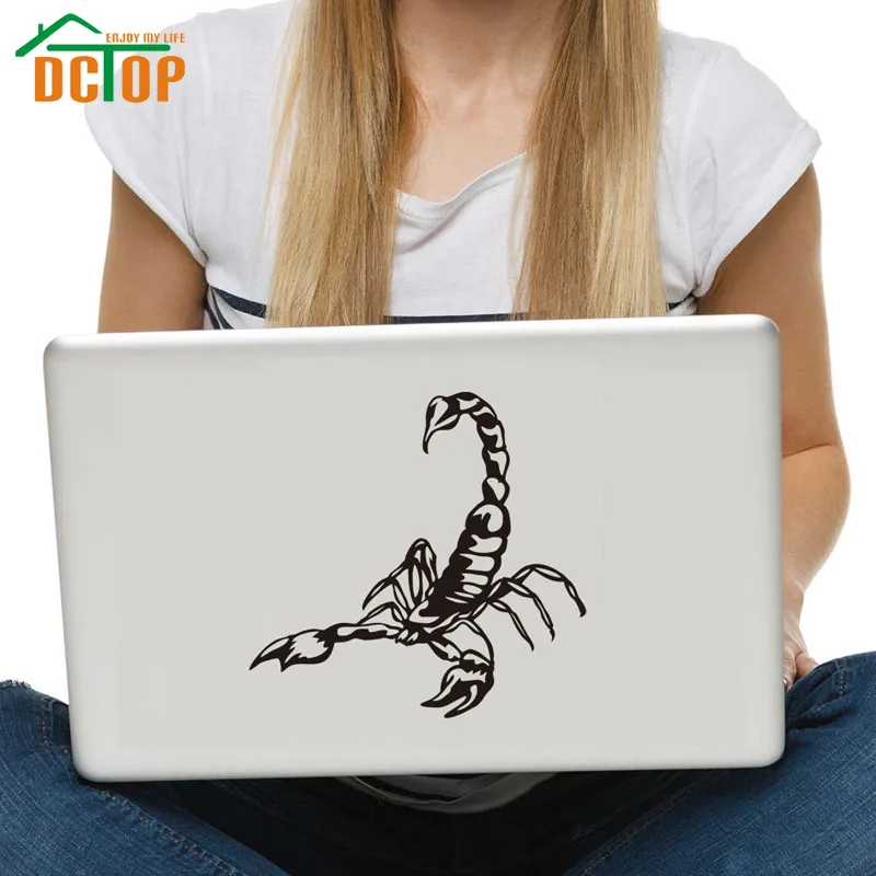 DCTOP арт дизайн Скорпион стикер для компьютера Съемные Виниловые DIY настенные