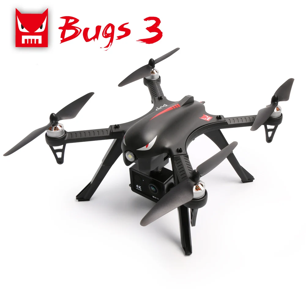 Дрон MJX Bugs 3 & B3 FPV RC с камерой 2 4G 6 осевой RTF бесщеточный мотор Радиоуправляемый