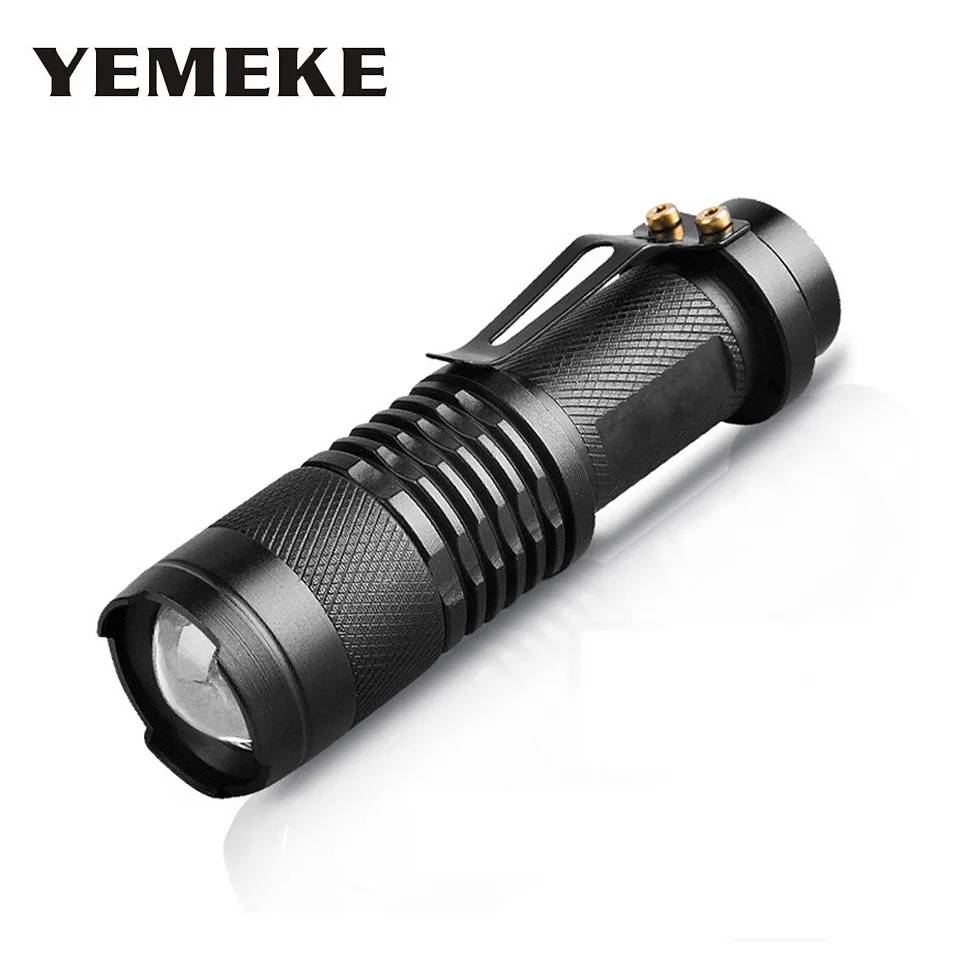 

High-quality Mini Black 2000LM Waterproof LED Flashlight 3 Modes Zoomable LED Torch Penlight Lamp Adjustable Bright Night Light
