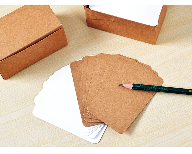 Buy 200pcs/lot 89*52mm Retro Thick Craft Paper