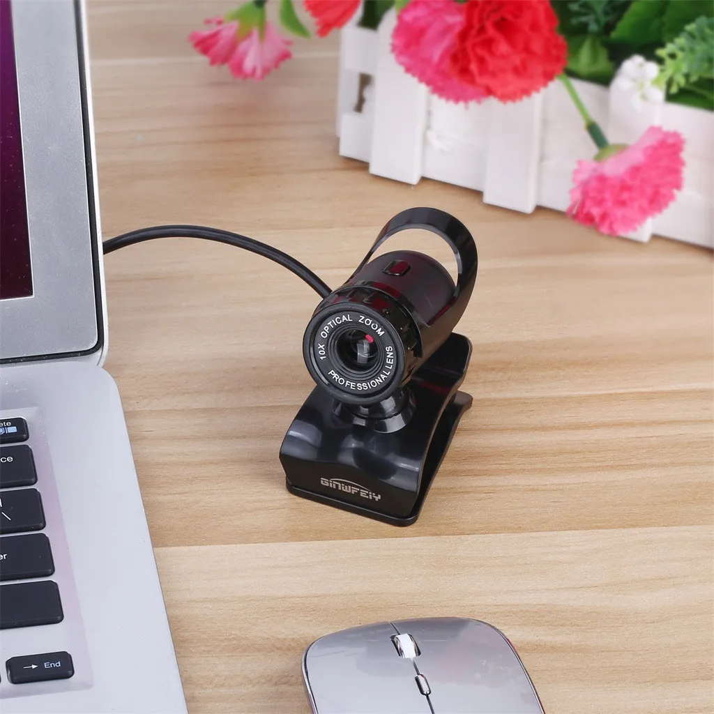 CARPRIE веб камера USB высокой четкости 360 градусов MIC Clip on для Youtube компьютера ПК