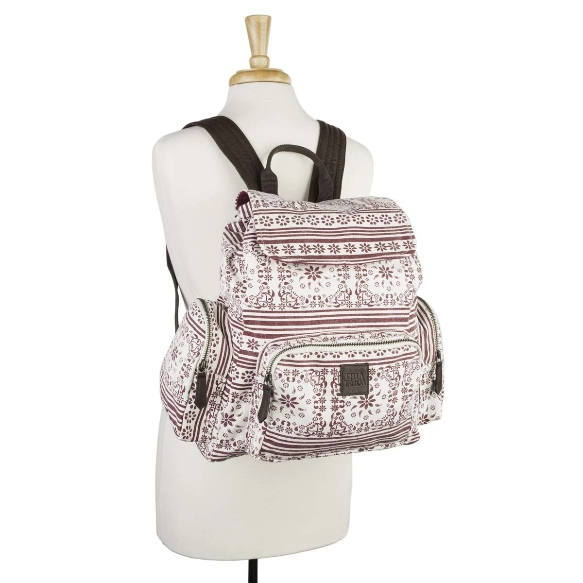 Bella Taylor Travel & Totes Kayla White Rucksack (4)