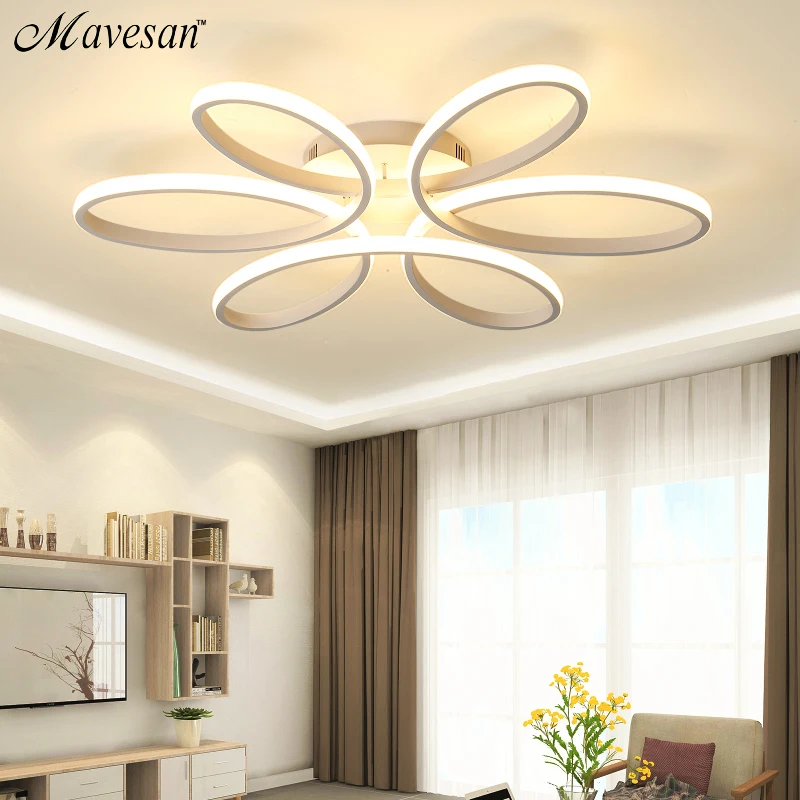 Best Modern led chandelier lighting for living room bedroom dining room indoor home lustre chandelier lamp AC90v 260v lampadario