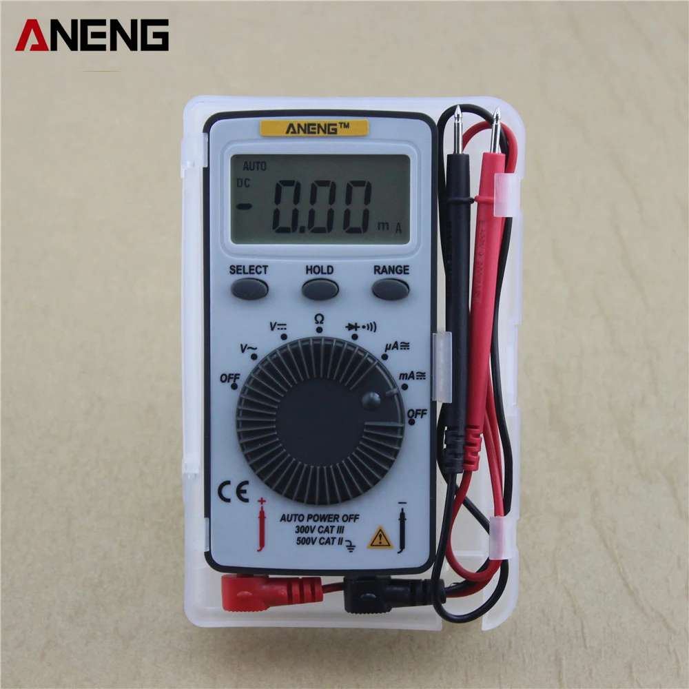 An101 Pocket Mini Digital Multimeter Backlight Ac/dc Automatic Meter