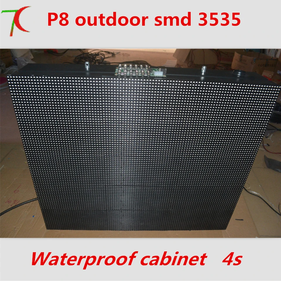 

P8 outdoor SMD3535 waterproof cabinet equipment led display with good price , 4s, 15625dots/m2