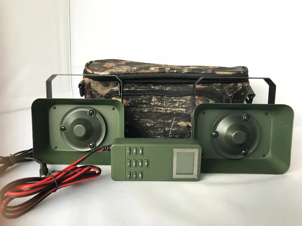 

PDDHKK 2*60W 160dB Loud Speakers Birds Sound Amplifier With Timer ON or OFF Metal Shelf Waterproof Wildlife Hunting Decoy
