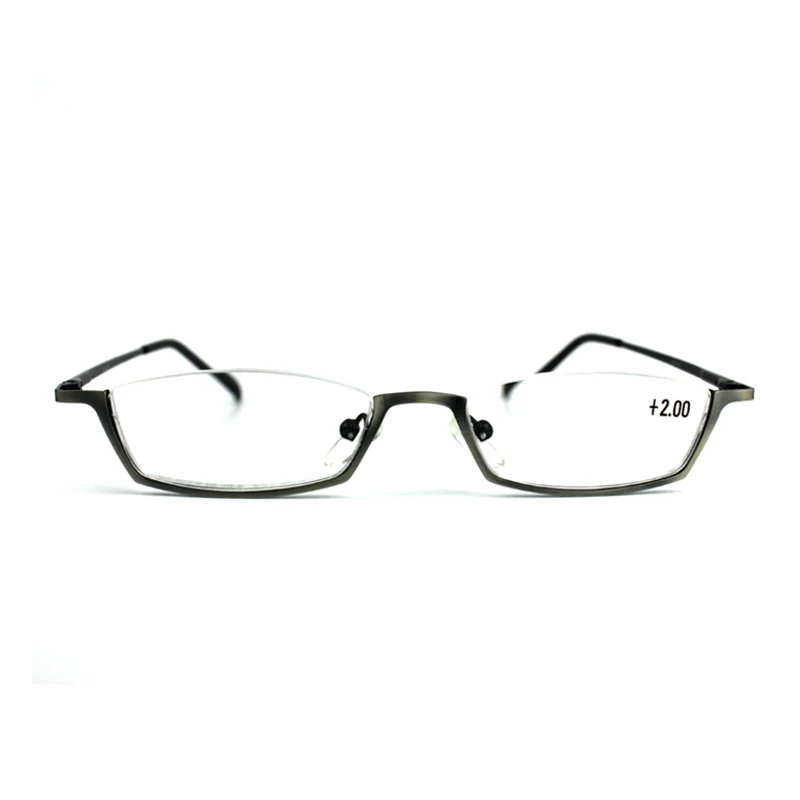 Для мужчин и женщин Смола Половина металла рамки очки для чтения дальнозоркость очки Мода 096
