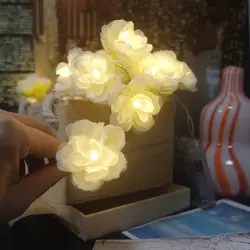 DIY Цветочный Свет stiring для свадебной вечеринки украшения питание от аккумулятора, День Святого Валентина цветочный подарок, ваза цветочный
